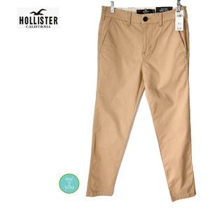 HOLLISTER Khaki Epic Flex Dark Skinny Chino Pants - Size 26 - NWT